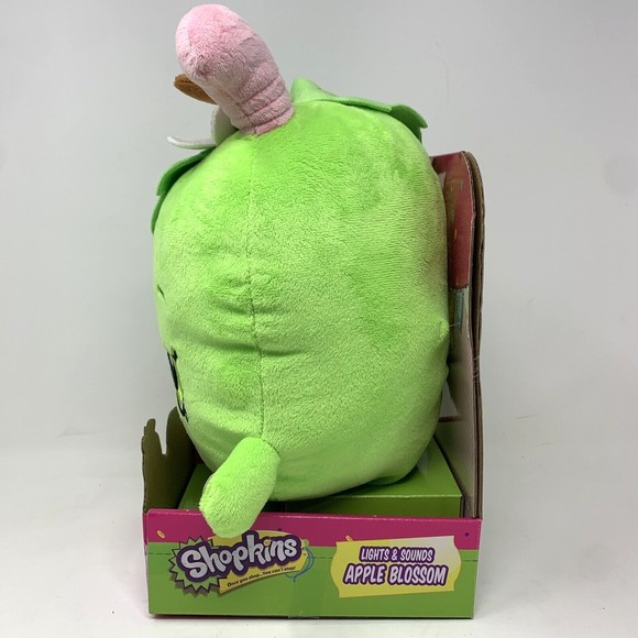 Shopkins Green Apple Blossom Plush Pillow Stuffed Toy Just Play - Picture 5 of 6